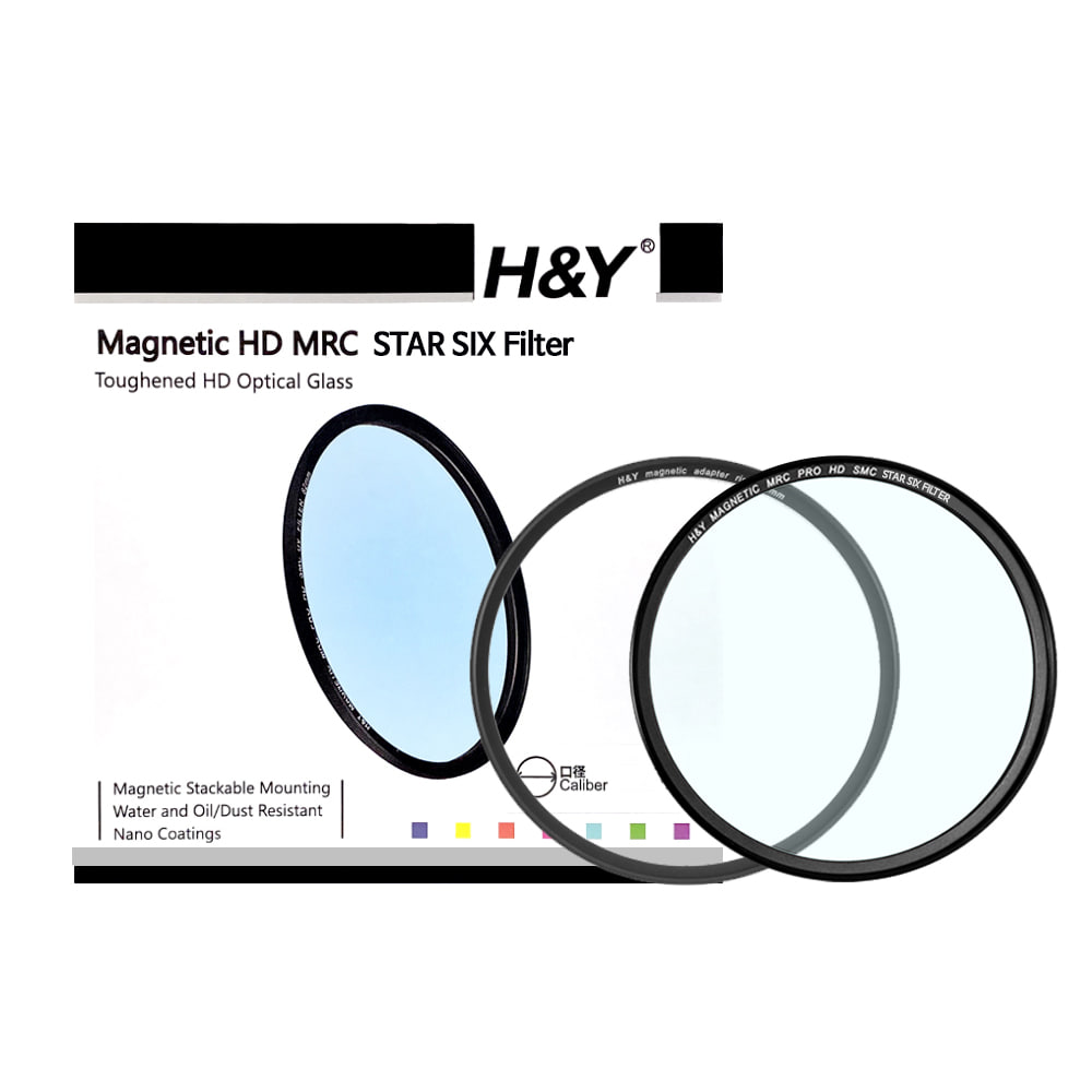 H&amp;Y HD MRC STAR SIX 95mm 마그네틱 크로스필터